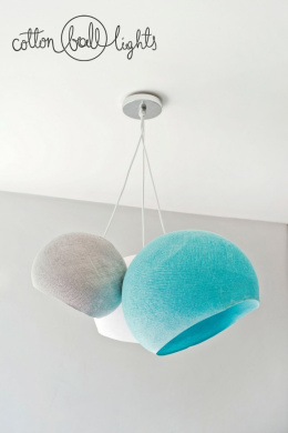 Cotton Ball Lamp XL 41cm OPEN 3/4