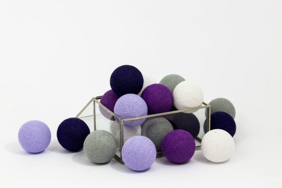 Cotton Balls Violets by Cottonove 10L
