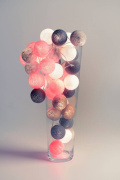 Cotton Balls Grey&Pink 35L