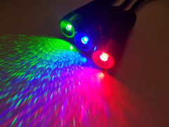 Lampki - laserowe projektory na USB - kolor czerwony